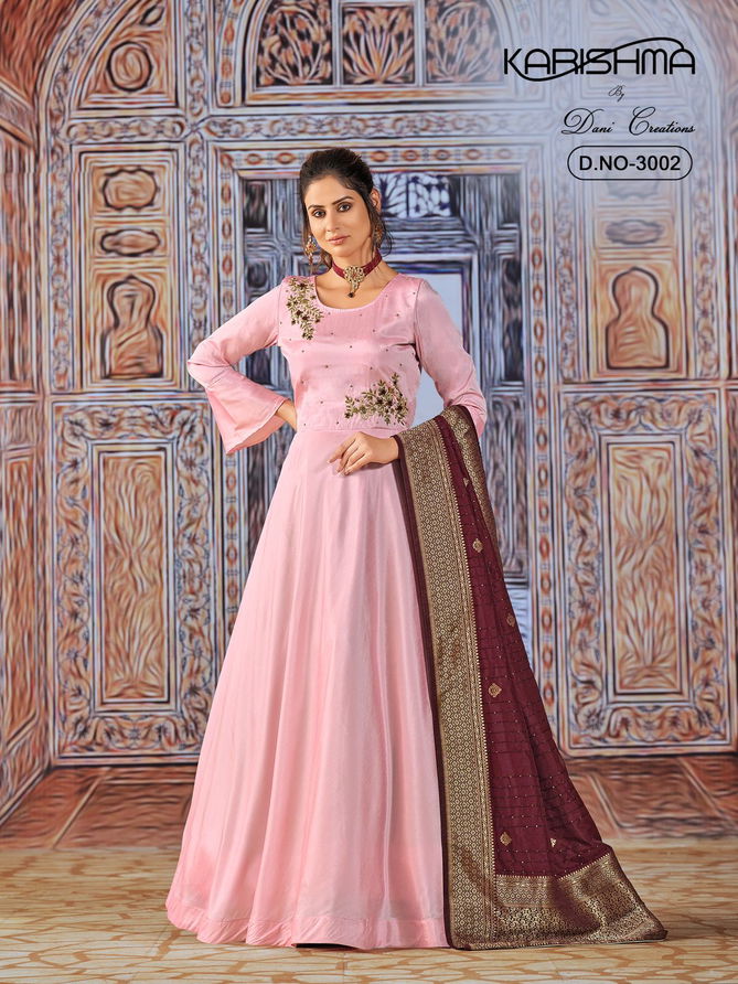 Dani Karishma 3 Heavy Fancy Designer Festive Wear Silk  Ready Made Suit Collection